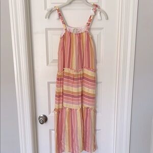 - Jessica Simpson Pink and Orange Tiered Sundress, Size XL (12)